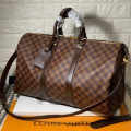 Louis Vuitton Keepall Bandouliére 50 Monogram Canvas Brown Duffle Bag-thumb-0