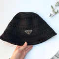 Prada Black Premium Bucket Hat-thumb-0