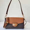 Michael Kors Fleur Brown Crossbody Bag-thumb-1