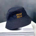 Miu Miu Blue Premium Bucket Hat-thumb-3