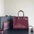Saint Laurent Sac De Jour Wine Hand Bag-thumb-0