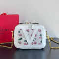 Valentino Viva Superstar V Logo White Sling Bag-thumb-0