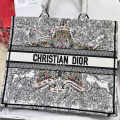Christian Dior Book Cream Tote Bag-thumb-0