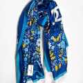Chanel Premium Quality Blue Silk Stole-thumb-0