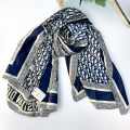 Dior Premium Quality Blue Silk Stole-thumb-0