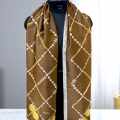 Chanel Premium Quality Brown Silk Stole-thumb-1