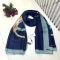Chanel Premium Quality Blue Silk Stole-thumb-0