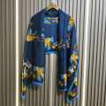 Chanel Premium Quality Blue Silk Stole-thumb-1