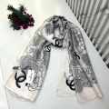 Chanel Premium Quality White Silk Stole-thumb-0