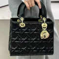 Lady Dior Black Handbag-thumb-0