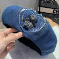 Miu Miu Blue Premium Beret Hat-thumb-1