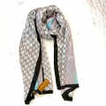 Gucci Designer Multicolor Silk Stole-thumb-0