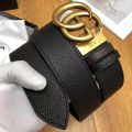 Gucci Black & Golden Elastic Band Crystal Embellished Buckle Belt-thumb-0