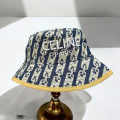 Celine White & Blue Premium Bucket Cap-thumb-1