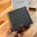 Celine Black Premium Compact Wallet-thumb-3