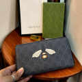 Gucci GG Supreme Monogram Bee Print Long Wallet-thumb-0