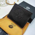 Versace Black Leather Compact Wallet-thumb-2