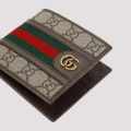 Gucci GG Supreme Monogram Compact Wallet-thumb-2