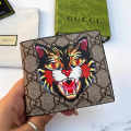Gucci Angry Cat Print Compact Wallet-thumb-0