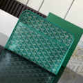 Goyard Green Premium Long Pouch-thumb-6