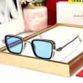 Ferragamo Blue & Silver Luxury Sunglasses-thumb-0