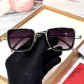 Ferragamo Purple & Silver Luxury Sunglasses-thumb-1
