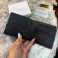 Ferragamo Black Leather Compact Wallet-thumb-3
