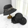 Dior Black Premium Bucket Hat With Bow-thumb-2