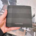 Burberry Black Check and Leather Bifold Wallet-thumb-2