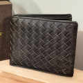 Bottega Veneta Brown Leather Compact Wallet-thumb-1