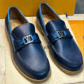 Louis Vuitton Hockenheim Moccasin Blue Loafers-thumb-0