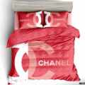 Chanel Red Premium Quality Bedsheet-thumb-0
