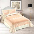 Chloe Peach Premium Quality Bedsheet-thumb-0