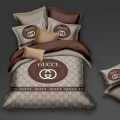 Gucci Brown Premium Quality Bedsheet-thumb-0
