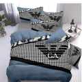 Gorgio Armani Blue Premium Quality Bedsheet-thumb-0