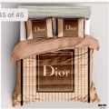 Dior Brown Premium Quality Bedsheet-thumb-0