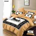 Celine Light Brown Premium Quality Bedsheet-thumb-0