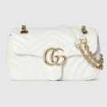 Gucci Matelasse Super Mini GG White Marmont Bag-thumb-6