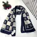 Chanel Premium Quality Black Silk Stole-thumb-0