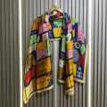 Chanel Premium Quality Multicolor Silk Stole-thumb-1