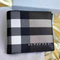 Burberry Check and Leather Bifold Wallet-thumb-0