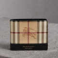 Burberry Print Black Leather Compact Wallet-thumb-0