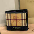 Burberry Print Black Leather Compact Wallet-thumb-2