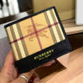 Burberry Print Black Leather Compact Wallet-thumb-3