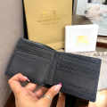 Burberry Print Black Leather Compact Wallet-thumb-5