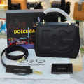 Dolce & Gabbana DG Embossed Top Handle Black shoulder bag-thumb-0
