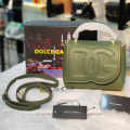 Dolce & Gabbana DG Embossed Top Handle Green shoulder bag-thumb-0