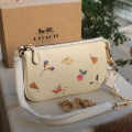 Coach Nolita Floral White Leather Shoulder Bag-thumb-1
