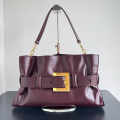 Balmain Anthem Wine Tote Bag-thumb-0