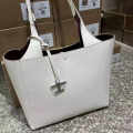 Tod's Timeless Medium Sized White Tote Bag-thumb-0